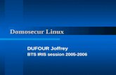 Domosecur Linux DUFOUR Joffrey BTS IRIS session 2005-2006.