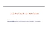 1 Intervention humanitaire Jean-Louis Soares, Médecin spécialiste de santé publique et médecine communautaire.