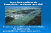 La centrale nucléaire de Fessenheim : un danger potentiel! Bien que la probabilité soit extrêmement faible, il ne peut être exclu quun accident de réacteur.