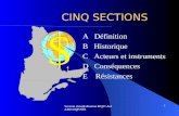 $ 1 Session mondialisation RQIC-SalAMI-OQP2001 CINQ SECTIONS A Définition B Historique C Acteurs et instruments D Conséquences E Résistances.