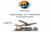 Ontario Logistique et Transport International Chapitre 1 â€“ La logistique
