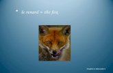 Le renard = the fox Chapitre 2, Mini-conte 2. populaire = popular Chapitre 2, Mini-conte 2.