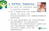 © Solisten LLC., 2009 LEffet Tomatis La voix ne contient que ce que loreille entend. Si laudition est modifiée, alors la voix est inconsciemment et immédiatement.