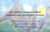 Accueillir chaque enfant comme une personne unique En Rhône Alpes, cest possible à lécole Steiner Waldorf de la région lyonnaise.