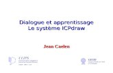 Dialogue et apprentissage Le système ICPdraw CNRS - INPG - UJF Communication Langagière et Interaction Personne-Système GEOD Groupe dEtude sur lOral et.
