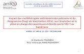 1 Journées scientifiques du site ANRS Cameroun 15 et 16 novembre 2011 Dr Mathurin TEJIOKEM Pour le Groupe ANRS PEDIACAM Impact des multithérapies antirétrovirales.