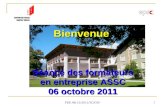 FEE /06.10.2011/YC/CSP 1 Bienvenue Séance des formateurs en entreprise ASSC 06 octobre 2011.