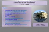 Accueil des parents des classes 3 ème 2013 - 2014 Sommaire : 1.Présentation des classes, des équipes pédagogiques, de la direction et de ladministration.