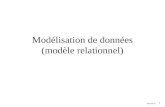 2012/03/12 1 Modélisation de données (modèle relationnel)
