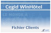 Fichier Clients Cegid WinHôtel. Accès au fichier Client.