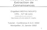 1 Treillis de Galois et Extraction de Connaissances Engelbert MEPHU NGUIFO CRIL - IUT de Lens mephu@cril.univ-artois.fr mephu.