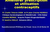 Améliorer prescription et utilisation contraceptifs Pr Cheikh Tidiane CISSE et Pr Jean Charles MOREAU Pr Cheikh Tidiane CISSE et Pr Jean Charles MOREAU.