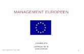 1 MANAGEMENT EUROPEEN COURS N°5 politique de la concurrence Marie-Josèphe Nuel_ISEG_2008.