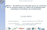 ORCA : Architecture hybride pour le contrôle de la myopie dans le cadre du pilotage des Systèmes Flexibles de Production 1 Cyrille PACH Thèse dirigée parDamien.