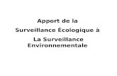 Apport de la Surveillance Écologique à La Surveillance Environnementale.