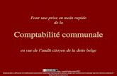 Pour une prise en main rapide de la Comptabilité communale en vue de laudit citoyen de la dette belge Broc - version beta, mars 2013 Reproductions, diffusions.