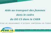 Dr Olivier FERRAND - ADOC 18 _ IRSA INPES Avril 2010 Aide au transport des femmes dans le cadre du DO CS dans le CHER Bilan et recensement dactions similaires.