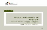 7 décembre 2011 Vote électronique en Belgique Service public fédéral Intérieur Service Elections ().