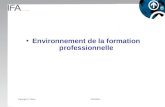 Copyright G. DoleyFAIP/2011 Environnement de la formation professionnelle.