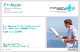 25 mars 2014 La Dématérialisation par La Gestion Multi-Flux: Cas du SEPA Najah NAFFAH DG, Prologue France.