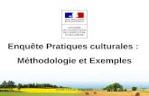 SRISE-Picardie 16 juin 2010 Enquête Pratiques culturales : Méthodologie et Exemples.