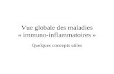Vue globale des maladies « immuno-inflammatoires » Quelques concepts utiles.