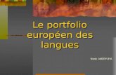 Le portfolio européen des langues Nicole AMORY-BYA.