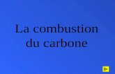 La combustion du carbone. La combustion du carbone (morceau de charbon) dans le dioxygène Pour passer à la page suivante : carbone (morceau de charbon)