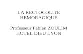 LA RECTOCOLITE HEMORAGIQUE Professeur Fabien ZOULIM HOTEL DIEU LYON.