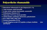 Polyarthrite rhumato¯de Rhumatisme inflammatoire le plus fr©quent (0.5-1 %) Rhumatisme inflammatoire le plus fr©quent (0.5-1 %) Cause inconnue, multi-factorielle