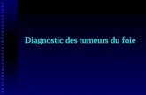 Diagnostic des tumeurs du foie. Tumeurs primitives du foie Malignes Bénignes Kyste biliaire (+++) Hémangiome (+++) Hyperplasie nodulaire (+++) Adénome.