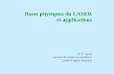 Bases physiques du LASER et applications Pr E. Garin Service de médecine nucléaire Centre Eugène Marquis.