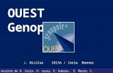 Journées Bioinformatique des génopoles – Lyon -Octobre 2003 OUEST Genopole ® J. Nicolas IRISA / Inria Rennes Assisté de O. Colin, H. Leroy, E. Kabore,