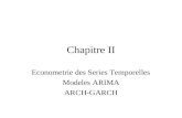 Chapitre II Econometrie des Series Temporelles Modeles ARIMA ARCH-GARCH