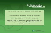 Dans le cadre du Mois de la pédagogie universitaire 2014 Projets dinnovation pédagogique : de lidée aux changements Jean-Pierre Dumas et Michel Tousignant.