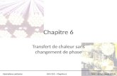 Opérations unitairesGCH 210 – Chapitre 6Jean-Michel Lavoie (Ph.D) Chapitre 6 Transfert de chaleur sans changement de phase.