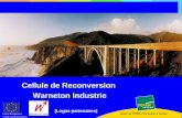 Cellule de Reconversion Warneton Industrie Union Européenne Fonds Social Européen [Logos partenaires]