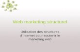 Web marketing structurel Utilisation des structures dInternet pour soutenir le marketing web.