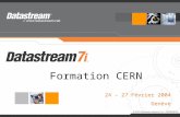 Formation CERN 24 – 27 Février 2004 Genève Sommaire >Présentation des participants >Présentation des modules principaux >Connexion à D7i >Accès menu,