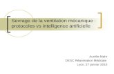 Sevrage de la ventilation mécanique : protocoles vs intelligence artificielle Aurélie Mahr DESC Réanimation Médicale Lyon, 27 janvier 2010.