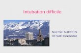 Intubation difficile Noemie AUDREN DESAR Grenoble.