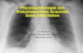 N. Mewton DESC Réanimation Med Marseille 2004 Physiopathologie des Pneumopathies Acquises Sous Ventilation.