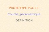 1 PROTOTYPE PGC++ Courbe_parametrique DÉFINITION