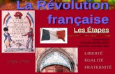 La Révolution française Les Étapes Stewart Boyar FLS 2581 H2/HIS 1520 A Cours du 12 octobre 2007 1789-1799 LIBERTÉ ÉGALITÉ FRATERNITÉ.
