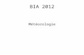 BIA 2012 Météorologie. MESURES ET INFORMATION 01/ Les météorologistes mesurent la vitesse du vent avec : – a) une girouette – b) un machmètre – c) un.
