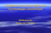 Diplôme Inter Universitaire de Gynécologie Obstétrique Médicaments Suites de Couches.