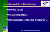 1 Radioprotection Benoît DENIZOT Biophysique médicale Médecine Nucléaire CHU Angers denizot@univ-angers.fr.