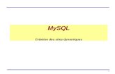 1 MySQL Création des sites dynamiques. 2 Serveur Introduction MySQL dérive directement de SQL (Structured Query Language) qui est un langage de requête.