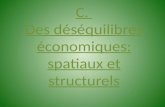C. Des déséquilibres économiques: spatiaux et structurels Stage Géo de la Guyane - 2013.