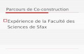 Parcours de Co-construction Expérience de la Faculté des Sciences de Sfax.